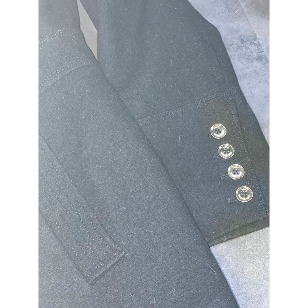 Michael Kors Black Double-Breasted Peacoat with‎ Gold Buttons size 14 B-221 - Picture 3 of 5